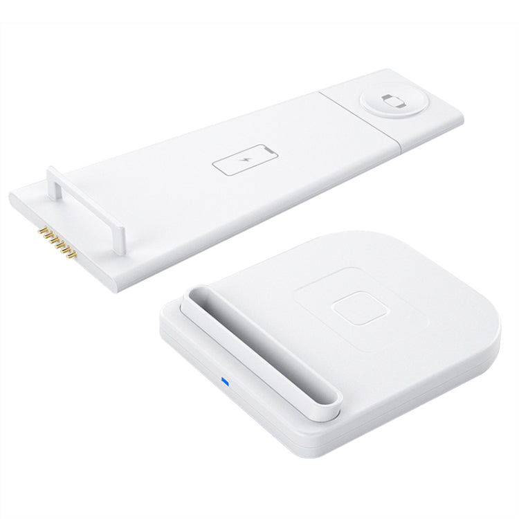 Suporte de Carregamento Multifuncional Dobrável 3 em 1 HQ-UD21 para Telemóvel, Relógio e Carregador Sem Fios para iPhones, Apple Watch e Airpods, HQ-UD21