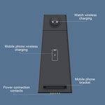 Suporte de Carregamento Multifuncional Dobrável 3 em 1 HQ-UD21 para Telemóvel, Relógio e Carregador Sem Fios para iPhones, Apple Watch e Airpods, HQ-UD21
