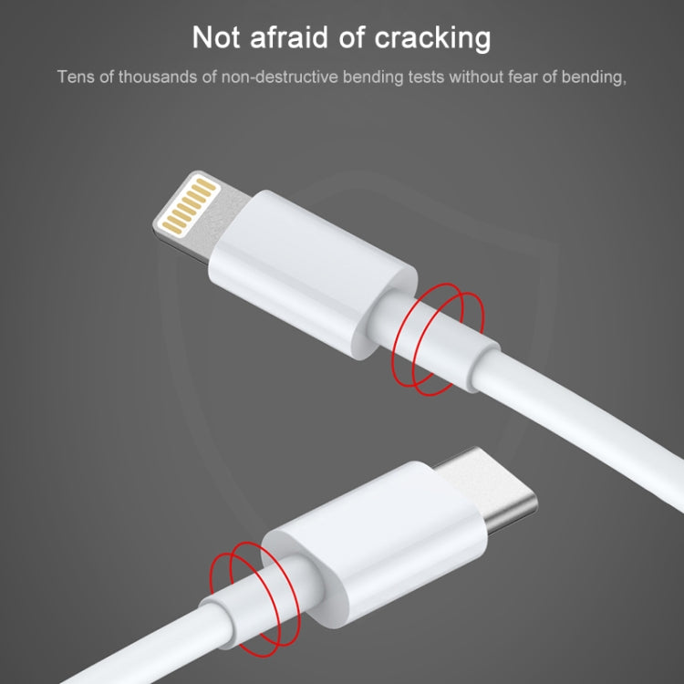 AWEI CL-68 Cabo de Dados de Carregamento Rápido PD 3A Tipo-C / USB-C para 8 Pinos, Comprimento: 1m