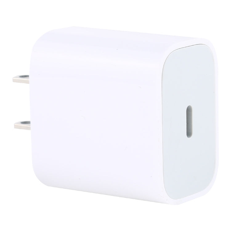 Carregador de Viagem PD 20W Interface USB-C / Type-C Única, Ficha US, 20W Ficha US