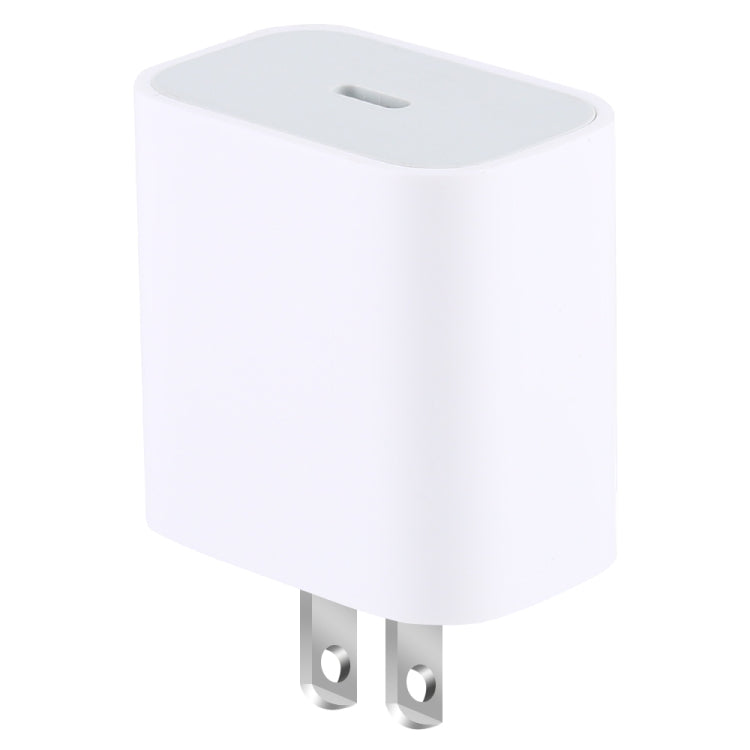 Carregador de Viagem PD 20W Interface USB-C / Type-C Única, Ficha US, 20W Ficha US