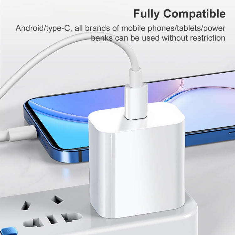 Carregador de Viagem PD 20W Interface USB-C / Type-C Única, Ficha US, 20W Ficha US