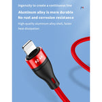 Cabo de Dados de Carregamento Rápido 40W 5A USB para Micro USB + USB-C / Tipo-C + 8 Pinos, Comprimento do Cabo: 1.2m, 1.2m