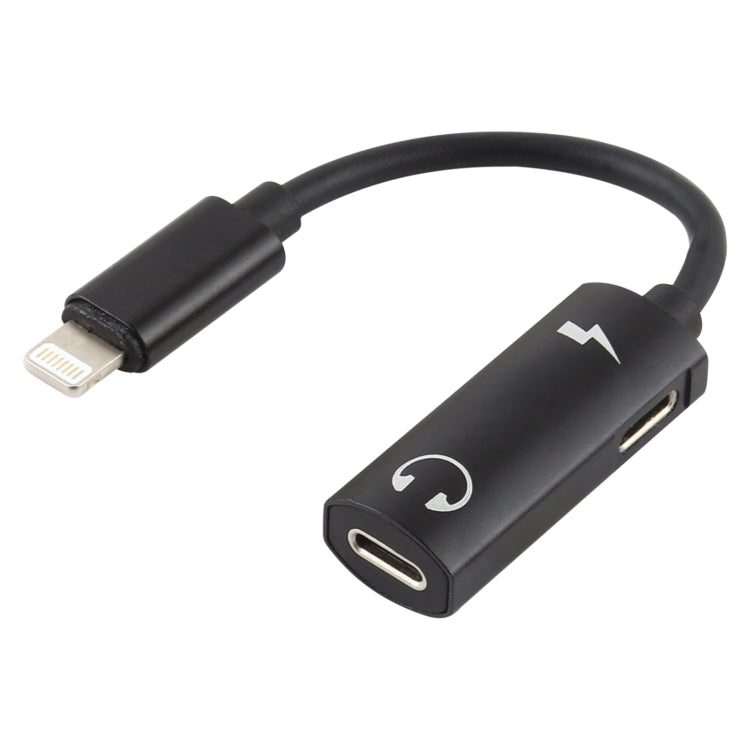 Adaptador de auscultadores áudio 2 em 1 8 pinos macho para duplo 8 pinos fêmea para carregamento e audição de música, compatível com todos os sistemas iOS
