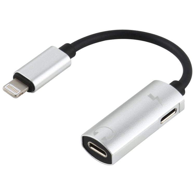 Adaptador de auscultadores áudio 2 em 1 8 pinos macho para duplo 8 pinos fêmea para carregamento e audição de música, compatível com todos os sistemas iOS