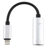 Adaptador de auscultadores áudio 2 em 1 8 pinos macho para duplo 8 pinos fêmea para carregamento e audição de música, compatível com todos os sistemas iOS