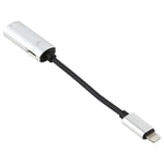 Adaptador de auscultadores áudio 2 em 1 8 pinos macho para duplo 8 pinos fêmea para carregamento e audição de música, compatível com todos os sistemas iOS