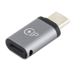 Adaptador de Carregamento USB-C / Tipo-C Macho para 8 Pinos Fêmea, Suporta Transmissão de Dados, 8 Pinos Fêmea