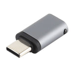 Adaptador de Carregamento USB-C / Tipo-C Macho para 8 Pinos Fêmea, Suporta Transmissão de Dados, 8 Pinos Fêmea