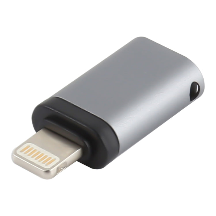 Adaptador de Carregamento 8 Pinos Macho para USB-C / Tipo-C Fêmea, Suporta Transmissão de Dados, 8 Pinos Macho