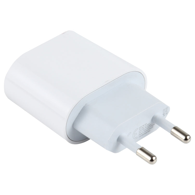 L-012 Carregador de Viagem 2 em 1 20W PD USB-C / Type-C + Conjunto de Cabo de Dados USB-C / Type-C para 8 Pinos, Ficha EU