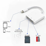 Adaptador Leitor de Câmara NK-101Y Pro 8 Pinos para 8 Pinos + SD + TF Porta 3 em 1