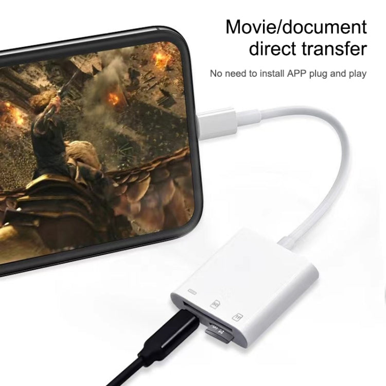 Adaptador Leitor de Câmara NK-101Y Pro 8 Pinos para 8 Pinos + SD + TF Porta 3 em 1