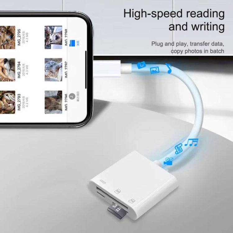 Adaptador Leitor de Câmara NK-101Y Pro 8 Pinos para 8 Pinos + SD + TF Porta 3 em 1