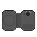 Carregador Sem Fios Magnético Dobrável Multifuncional 3 em 1 15W para iPhone Series & Apple Watches & AirPods, F20