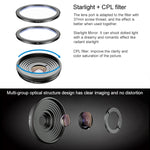 Kit de lente macro telefoto APEXEL APL-HB10X com filtro de luz estelar e lente CPL, APL-HB10X