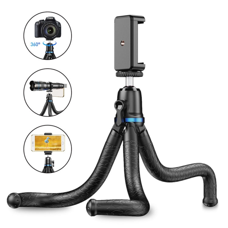 Suporte universal para tripé polvo para câmara desportiva SLR móvel APEXEL APL-JJ10 para transmissão ao vivo, APL-JJ10