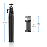 Suporte universal para tripé polvo para câmara desportiva SLR móvel APEXEL APL-JJ10 para transmissão ao vivo, APL-JJ10