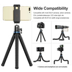 Suporte universal para tripé polvo para câmara desportiva SLR móvel APEXEL APL-JJ10 para transmissão ao vivo, APL-JJ10
