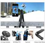 Suporte universal para tripé polvo para câmara desportiva SLR móvel APEXEL APL-JJ10 para transmissão ao vivo, APL-JJ10