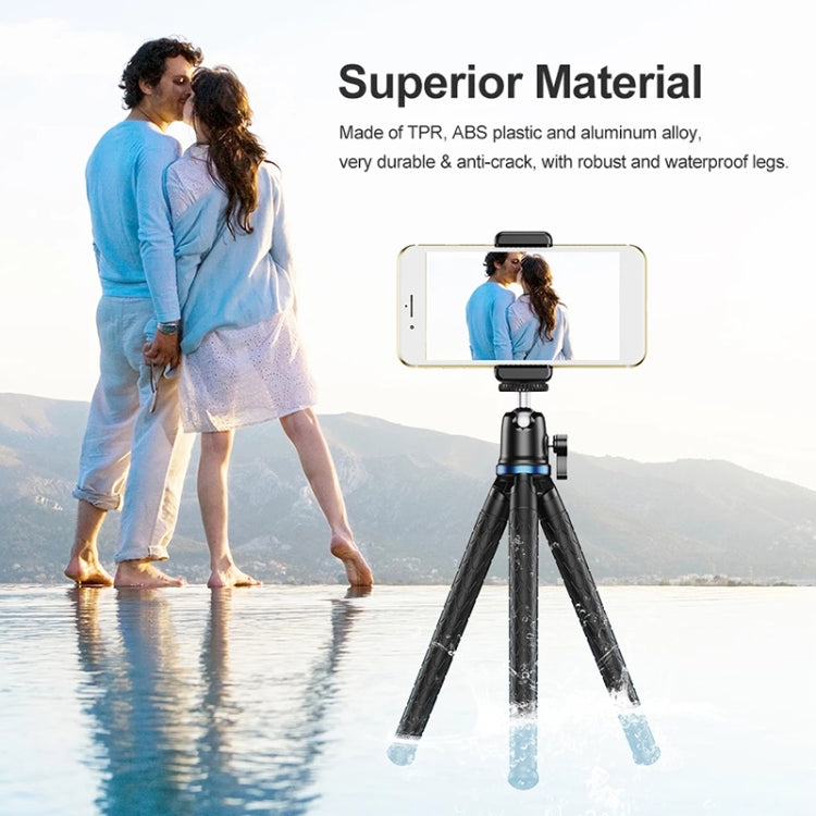 Suporte universal para tripé polvo para câmara desportiva SLR móvel APEXEL APL-JJ10 para transmissão ao vivo, APL-JJ10