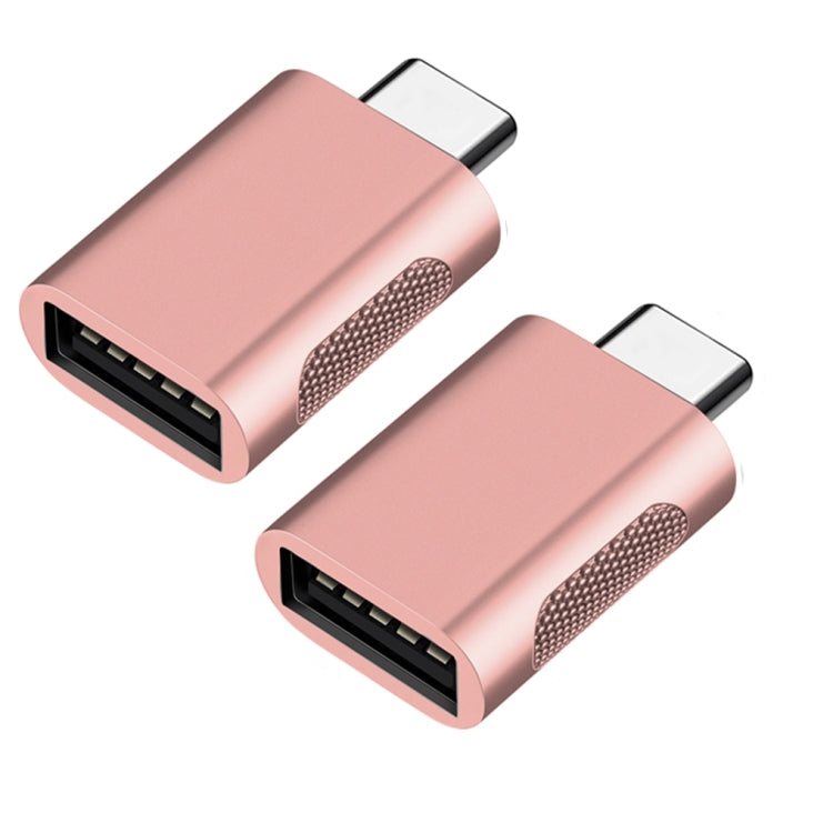 2 Unidades Adaptador de Liga de Zinco USB-C / Tipo-C Macho para USB 3.0 Fêmea SBT-158, SBT-158 Preto, SBT-158 Dourado, SBT-158 Rosa Dourado, SBT-158 Prateado
