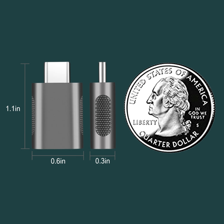 2 Unidades Adaptador de Liga de Zinco USB-C / Tipo-C Macho para USB 3.0 Fêmea SBT-158, SBT-158 Preto, SBT-158 Dourado, SBT-158 Rosa Dourado, SBT-158 Prateado