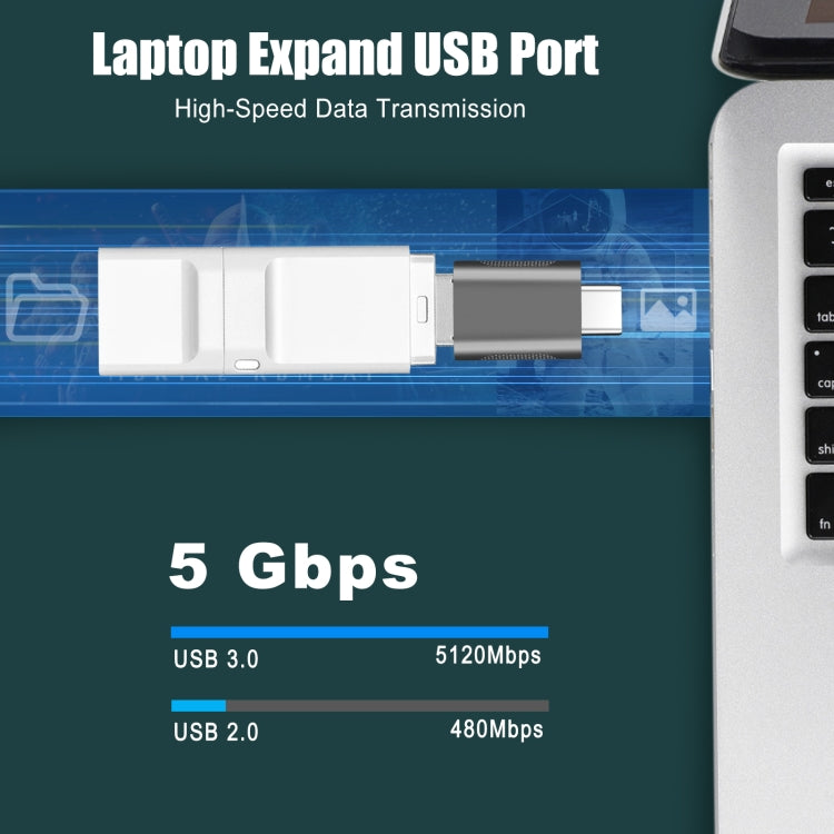 2 Unidades Adaptador de Liga de Zinco USB-C / Tipo-C Macho para USB 3.0 Fêmea SBT-158, SBT-158 Preto, SBT-158 Dourado, SBT-158 Rosa Dourado, SBT-158 Prateado