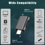 2 Unidades Adaptador de Liga de Zinco USB-C / Tipo-C Macho para USB 3.0 Fêmea SBT-158, SBT-158 Preto, SBT-158 Dourado, SBT-158 Rosa Dourado, SBT-158 Prateado