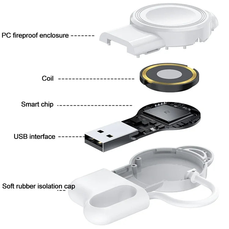 Carregador Sem Fios Magnético Portátil adj-983 para Apple Watch, adj-983