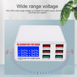 WLX-896+ Carregador USB Digital Inteligente Multi-funções 6 em 1, WLX-896+(Plug AU), WLX-896+(Plug UE), WLX-896+(Plug UK), WLX-896+(Plug US)