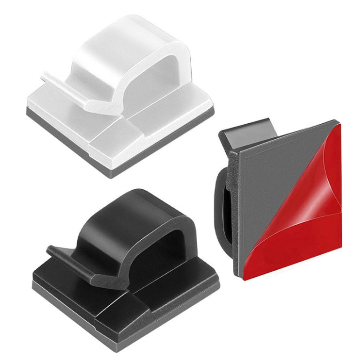 50 Unidades de Clipe Fixador para Organizador de Cabos de Secretária HG2392 Tipo Borracha: Vermelho e Cinzento, 50 Unidades / Vermelho e Cinzento