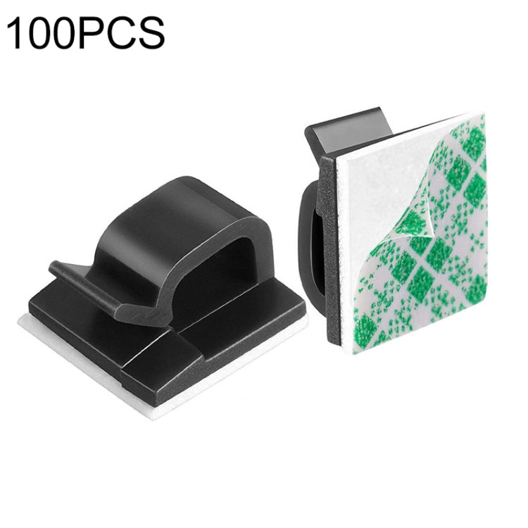 100 Unidades de Clipe Fixador para Organizador de Cabos de Secretária HG2392 Tipo Borracha: Verde e Branco, 100 Unidades