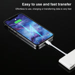 Adaptador Digital AV de Áudio OTG 4 em 1 8 Pinos para Duplo USB + AUX 3.5mm + HDMI