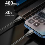 ADC-009 Cabo de Dados de Carregamento Rápido com Mangueira de Liga de Zinco USB para 8 Pinos, Comprimento do Cabo: 1m, USB para 8 Pinos