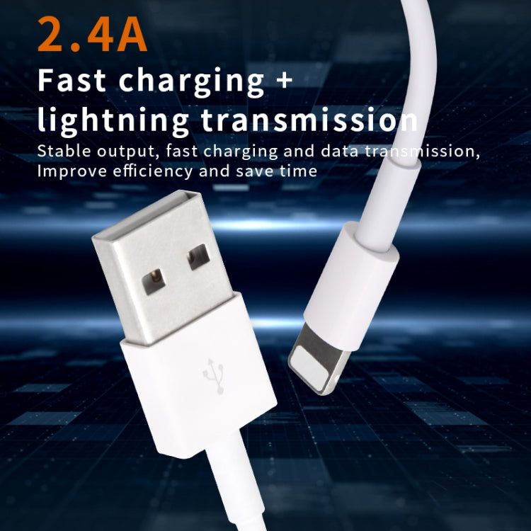 IVON CA19 Cabo de Dados de Carga Rápida USB para 8 Pinos para iPhone, iPad, Comprimento: 1m