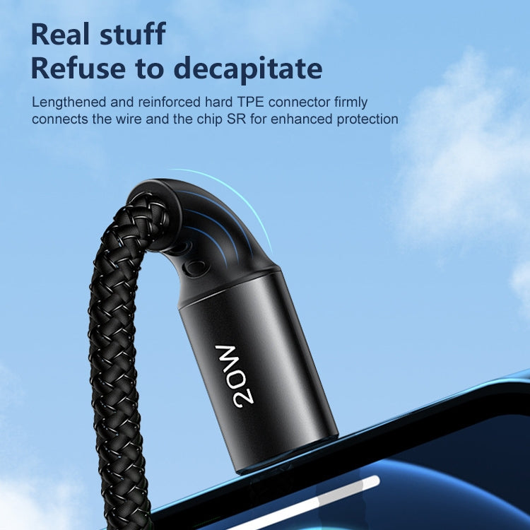 Cabo de Dados com Cordão Portátil REMAX RC-140i Série Thor PD 20W USB-C / Type-C para 8 Pinos, Comprimento do Cabo: 1.2m, USB-C / Type-C para 8 Pinos