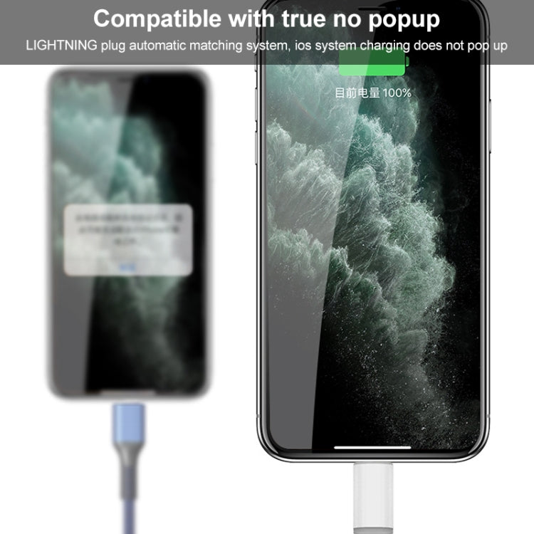 Cabo de Carregamento Rápido 3A 3 em 1 USB para Tipo-C / 8 Pinos / Micro USB, Comprimento do Cabo: 1,2m, Branco