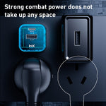 Carregador Transparente WK WP-U149 20W USB+USB-C/Type-C com Porta Dupla, Especificações: Plugue US
