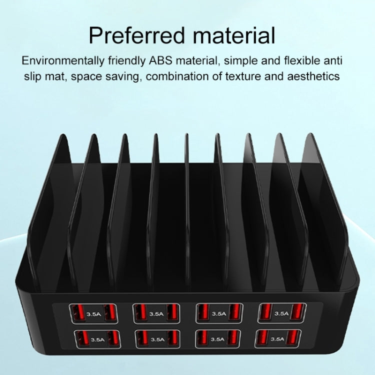 Estação de carregamento inteligente YFY-A55 150W com 16 portas USB e suporte para telemóvel e tablet, ficha US, YFY-A55