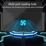 Estação de carregamento inteligente YFY-A54 100W USB + Type-C com 5 portas e suporte para telemóvel e tablet, ficha US, YFY-A54