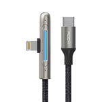 Cabo de Dados de Jogo Móvel ROCK RCB0811 M3 20W USB-C/Type-C para 8 Pinos Liga de Zinco Carregamento Rápido, Comprimento: 1m, Type-C para 8 Pinos (1m)
