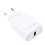 Carregador Rápido USB LZ-2117 18W QC3.0 3.1A, Plugue EU