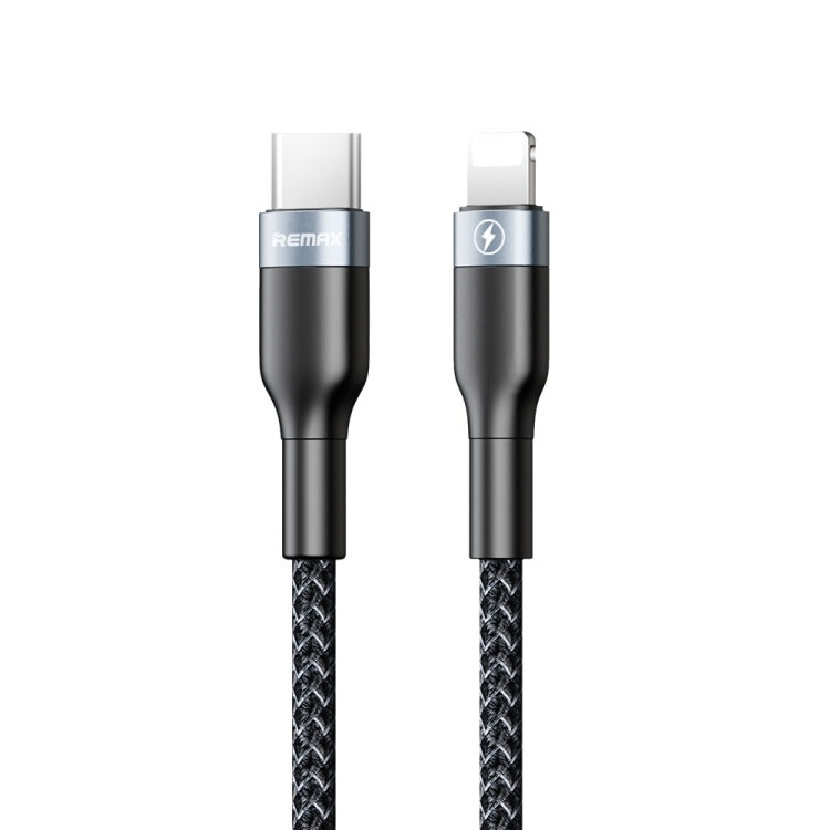 Cabo de Dados de Carregamento Rápido REMAX RC-009i 1m 2.22A USB-C / Type-C para 8 Pinos 20W PD, Type-C para 8 Pinos 20W