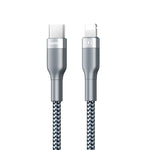 Cabo de Dados de Carregamento Rápido REMAX RC-009i 1m 2.22A USB-C / Type-C para 8 Pinos 20W PD, Type-C para 8 Pinos 20W