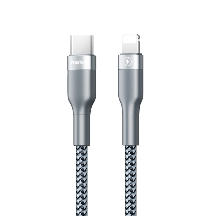 Cabo de Dados de Carregamento Rápido REMAX RC-009i 1m 2.22A USB-C / Type-C para 8 Pinos 20W PD, Type-C para 8 Pinos 20W