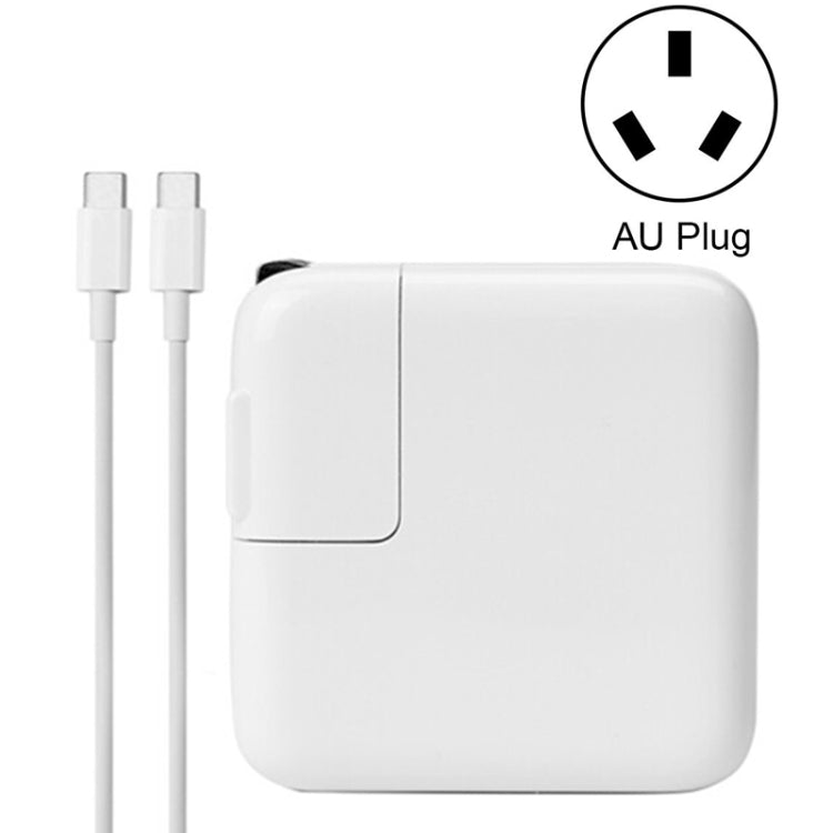 Adaptador de Energia Tipo-C 87W Carregador Portátil com Cabo de Carregamento Tipo-C de 1,8m, Ficha AU, Ficha AU 87W