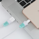 2 Unidades de Enrolador Protetor para Cabo de Carregamento USB Anti-Quebra