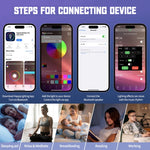Coluna Bluetooth Inteligente N69 com Suporte para Carregador Sem Fios, Despertador e Luz Ambiente, Ficha UE, Ficha UE, N69 Ficha UE