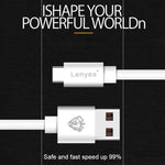 Lenyes LC701 Cabo de sincronização de dados e carregamento rápido USB para 8 Pin PVC 1,5m 2,4A, 1,5m 8 Pin